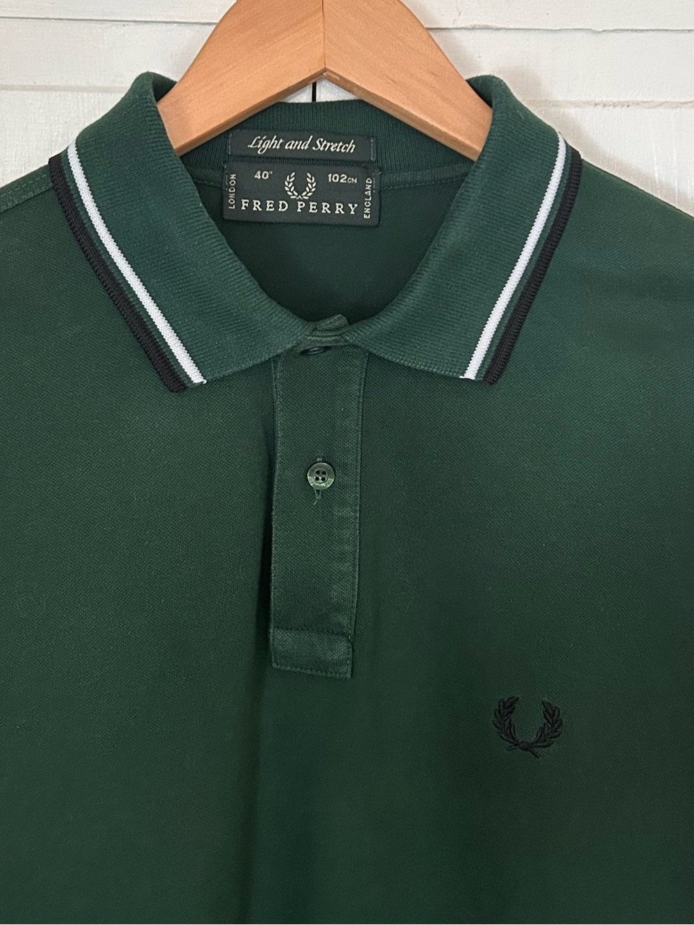 Fred Perry Unisex Size S Vintage Twin Tipped Light & Stretch Short Sleeve Polo